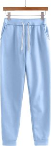 <b>Light</b> Blue Pullover Hoodie and Joggers Sweatsuit for Women Two Piece Fleece <b>Lounge</b> Set Casual Solid Color Winter Sport Outfit - Product Image 3
