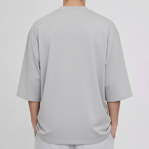 T-shirts pour hommes 2026 de qualité supérieure, personnalisés avec logo imprimé numériquement, couleur personnalisée, épaules tombantes, écologiques, respirants, 100 % coton - Product Image 6