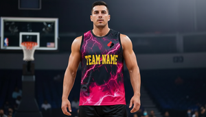 Maillot de basket personnalisé respirant à séchage rapide, imprimé par sublimation, tenue de sport d'équipe sans manches pour l'entraînement - Product Image 2