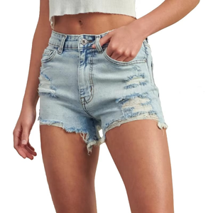 Women's Denim Shorts 2023 New High-<b>waist</b> Shorts Women Casual Loose Ladies Fashion Large Size <b>Elastic</b> <b>Waist</b> Wide-leg Short Jeans - Product Image 1