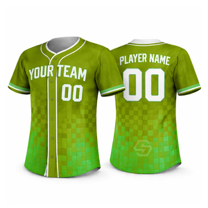 Camiseta de Béisbol Personalizada con Nombre de Jugador en Naranja y Amarillo, Manga Corta, Cierre de Botones, Impresión Sublimada, Transpirable, 100% Poliéster Malla - Product Image 3