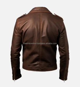 Nueva llegada de los hombres de alta calidad 2025 personalizado hombres ropa Casual lleva diseño de moda chaqueta de cuero Pu para los hombres - Product Image 4