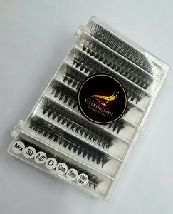 Ultra Speed Thin Base Premade Camellia Volume Lash <b>Fans</b> 3D 0.1mm Synthetic Hair VIETKINGLASH Handmade Natural Soft Natural Long - Product Image 4