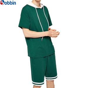 Nueva Llegada Conjunto Personalizado de Sudadera con Capucha y Pantalones Cortos para Hombre Tallas Grandes, Conjunto de Verano Informal con Lavado Ácido - Product Image 4