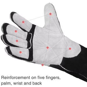 Guantes de Soldadura de Cuero Vacuno Hechos a Mano de Bajo Precio, con Pantalla Táctil, Duraderos y Ecológicos para Uso en Exteriores y en el Hogar - Product Image 2