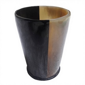 High Quality Organic Material Carved Eco-Friendly Natural Shape Drinking Glasses Set Water Beer Tea Coffee Animal Style Buffalo - Product Image 5