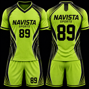 ชุดยูนิฟอร์มฟุตบอลแบบกำหนดเอง NAVISTA SPORTS-100% โพลีเอสเตอร์ เป็นมิตรกับสิ่งแวดล้อม ป้องกันรังสียูวี ระบายอากาศได้ดี แขนสั้น แบบกำหนดเอง - Product Image 6