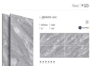 Carreaux de porcelaine brillants de luxe haut de gamme 800x1600 1200x1800 750x1500mm, grandes dalles pour intérieur moderne - Product Image 3