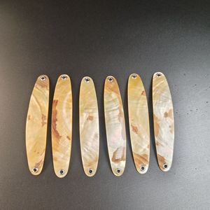 Lot de 12 leurres de pêche en forme de cuillère en nacre blanche polie, appâts en coquillage pour brochet, truite, lac et océan - Product Image 4