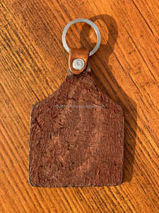 Porte-clés en cuir sculpté à la main Western Porte-clés en cuir de forme exotique mignon Accessoires en cuir usiné Porte-clés mignons - Product Image 6