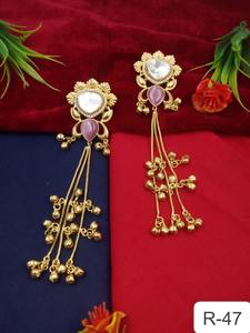 Nuevos Aretes Largos de Latón Chapado en Oro, Diseño de Estrella, Duos Deslumbrantes para Cada Ocasión, Regalo de Boda - Product Image 6