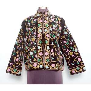 Veste Cotrise pour tous les festivals, broderie style bohème cousue à la main, manteau de festival bohème, style vintage décontracté, pour les vacances, la plage et les soirées - Product Image 1