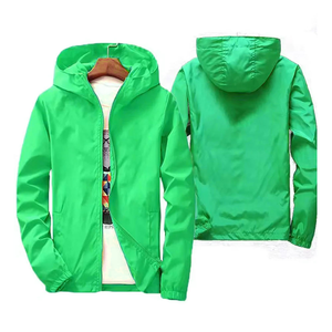 New <b>Men's</b> Breathable <b>Jacket</b> Spring And Autumn Zipper Hooded Windbreaker <b>Long</b>-sleeved Custom Design Custom - Product Image 6
