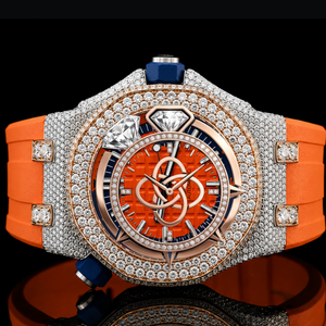 Montre de luxe pour homme en acier inoxydable de qualité supérieure avec diamants en moissanite - Product Image 1