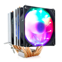 Refroidisseur CPU Snowman MX6 RGB Ultra-Silencieux à Refroidissement par Air à 6 Caloducs pour Intel 1155/1150/1151 1700 Compatible avec les PC de Bureau