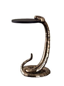 Snake Glass <b>Top</b> <b>Mirror</b> Console <b>Table</b> Metal Frame Bone Inlay Console <b>Table</b> Unique Metal Design Console <b>Table</b> - Product Image 1