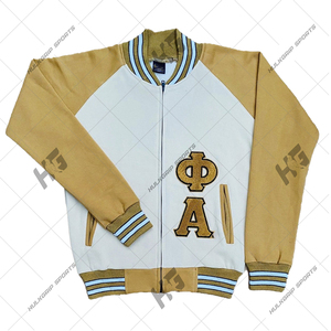 Delta|sigma Unisex Black <b>Yellow</b> Formal Varsity Jacket with Waterproof Breathable Windproof Woolen Fabric Winter Ready Front Logo - Product Image 2