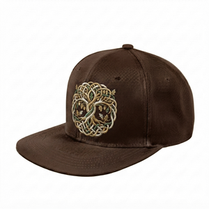 Gorra Snapback de 6 Paneles con Logotipo Bordado, Parte Trasera Curvada, Unisex, Casual, para Adultos, Visera Plana, Ajustable, de Jersey Sólido Sublimado - Product Image 4