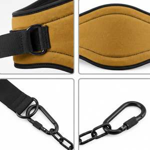 OEM Service Unisex Neoprene Dipping <b>Belt</b> Strong Waist Grip Gymwear Fashionable Dipping <b>Belt</b> <b>With</b> Carabiner Attachment Wear <b>Belt</b> - Product Image 4