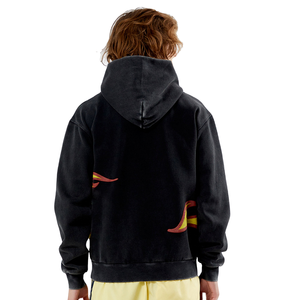 Sudadera con Capucha Personalizada con Gráfico de Llamas, Donde los Sueños se Vienen a la Realidad, Sudadera Estampada, Sudadera Holgada de Estilo Urbano, Fabricante de Sudaderas con Capucha - Product Image 4