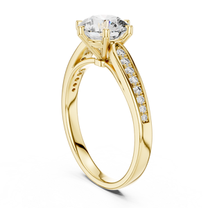 Wholesale 925 Sterling Silver Round Cut Moissanite <b>Diamond</b> <b>Ring</b> Engagement Jewelry OEM ODM Manufacturer Supplier - Product Image 3