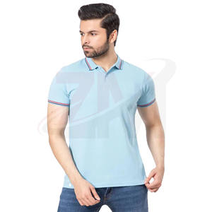 Chemises polo en tissu piqué 100% coton pour hommes, vêtements décontractés, manches courtes, impression de logo personnalisée - Product Image 2