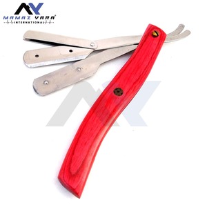 Rasoir de barbier classique avec manche en bois, lame droite en acier inoxydable, outil de rasage humide, personnalisation OEM pour usage facial, vente en gros en vrac - Product Image 3