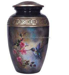 Urna de cremación de metal hecha a mano, elegante monumento conmemorativo para cualquier espacio, hecha de metal sólido, recién llegado - Product Image 2