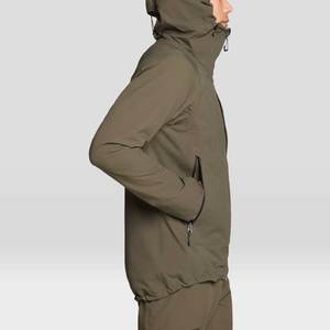 Custom New Hooded Waterproof Breathable <b>Thick</b> <b>Fleece</b> Lined Softshell <b>Jacket</b> Winter Wear Durable Polyester Cotton Shell Men's - Product Image 5