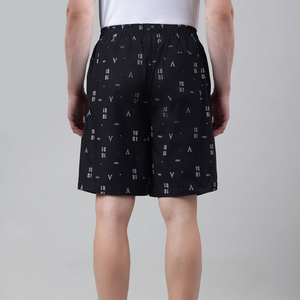 Pantalones Cortos Casuales de Verano para Hombre, 100% Algodón, Cintura Media, Cierre con Cordón, Secado Rápido, Transpirables, Diseño de Logotipo Personalizado, Venta al Por Mayor OEM - Product Image 4