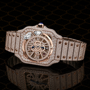 Reloj de Lujo para Hombre con Diamantes de Moissanita y Acero Inoxidable Premium - Product Image 3