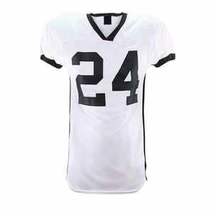 ชุดยูนิฟอร์มอเมริกันฟุตบอลสีขาว แดง และเหลืองกรมท่า แบบสั่งทำพิเศษ ปี 2026 เสื้อเจอร์ซีย์ ปี 2025 ชุดทีมแบบซับลิเมชั่นเต็มตัว ชุดกีฬาสำหรับมืออาชีพ - Product Image 2