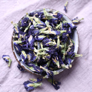 Fleurs de pois papillon séchées en gros, fournisseur de thé aux fleurs naturelles, en vrac, marque privée, OEM, emballage personnalisé, exportateur - Product Image 1