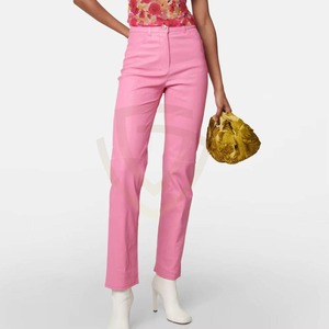 Pantalones de Cuero para Mujer de Alta Calidad, Cintura Media, Transpirables, con Frente Plano y Elásticos - Product Image 4