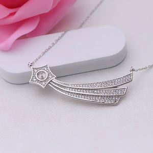 Bijoux pour femmes en argent S925, chaîne de clavicule à 6-7 perles, accessoires de bricolage avec support vide pour pendentif, bandeau, collier - Product Image 3