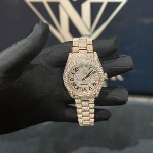 Montre de luxe en moissanite sertie de diamants, mouvement mécanique automatique, montre hip-hop pour hommes, disponible au meilleur prix - Product Image 3