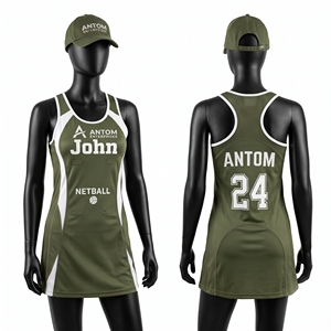 Robe de netball personnalisée sublimée, uniforme d'équipe pour femmes, vêtements de sport respirants en polyester avec impression de nom, numéro et logo, service OEM - Product Image 5