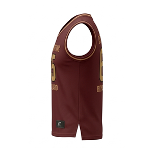 Maillot de basketball personnalisé en mesh respirant sans manches, haut de sport anti-transpiration, uniforme de basketball à prix raisonnable - Product Image 2