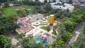 Commercial Outdoor Steel High Ropes Course Adventure Park Equipment Aerial Obstacle Challenge Course Customized 500kg Capacity - Product Image 3
