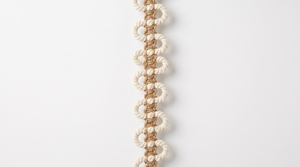 Bordure en dentelle de jute et coton naturel pour la décoration de la maison, les bordures décoratives et les travaux manuels - Product Image 1