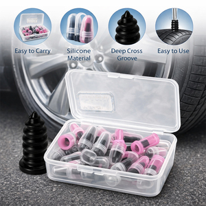 Vis autotaraudeuses étanches et kit de réparation de pneus usagés avec clou en caoutchouc pour réparation de pneus sous vide - Product Image 3