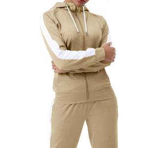 Women's Custom Sweat Suit Tracksuit Set <b>Jogger</b> Pants Breathable Vintage Style 2 in 1 Design Viscose/<b>Polyester</b> - Product Image 1