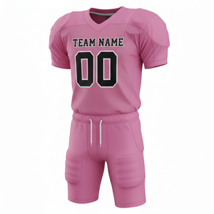 ชุดยูนิฟอร์มอเมริกันฟุตบอลพรีเมียมสั่งทำพิเศษ ระบายอากาศได้ดี ผลิตจากโพลีเอสเตอร์ 100% ชุดเต็มพร้อมเสื้อและกางเกงทีมแบบสั่งทำพิเศษ ดีไซน์ด้านหน้าสูง - Product Image 3