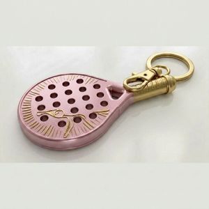 Llavero Promocional de Goma Resistente con Forma de Raqueta de Tenis, Logotipo Personalizado en Relieve, Impresión de Alta Calidad, Llavero de Raqueta de Pádel, Tamaño Personalizado - Product Image 2