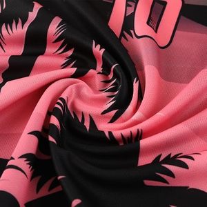 Camiseta de Fútbol de Miami para Hombre, Manga Corta, Cuello en V, Estampado Sublimado, Transpirable, Poliéster, Ropa de Verano para Adultos, Corte Regular - Product Image 4
