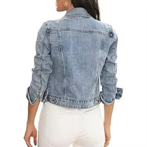 New Fashion Winter and Autumn Large-sized Button-down Women's Denim Jacket with Warm Filling Outerwear <b>Neutral</b> Style - Product Image 5