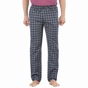 Men's <b>Plaid</b> Cotton <b>Pajama</b> Pants Elastic Waist Drawstring Closure Breathable Midweight Casual Fit with Pockets - Product Image 2