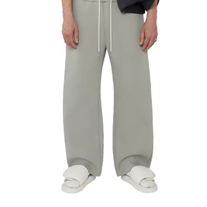 Superior Quality New Model Baggy Sweatpants Casual Mid Waist Straight Pattern <b>Canvas</b> Breathable Eco-Friendly 100% Polyester Low - Product Image 2