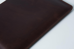 Fashionable <b>Laptop</b> <b>Sleeve</b> Book Cover High Quality Genuine Leather Elegant Bag Soft Case OEM For Men & Women Wholesale Designs - Product Image 4
