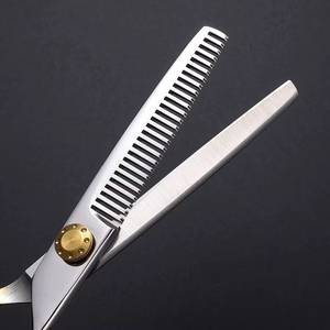 Ciseaux de coiffure professionnels Morje pour la coupe des cheveux, 28 dents, acier inoxydable 4Cr13, légers, réutilisables, manche long, pointe acérée - Product Image 3